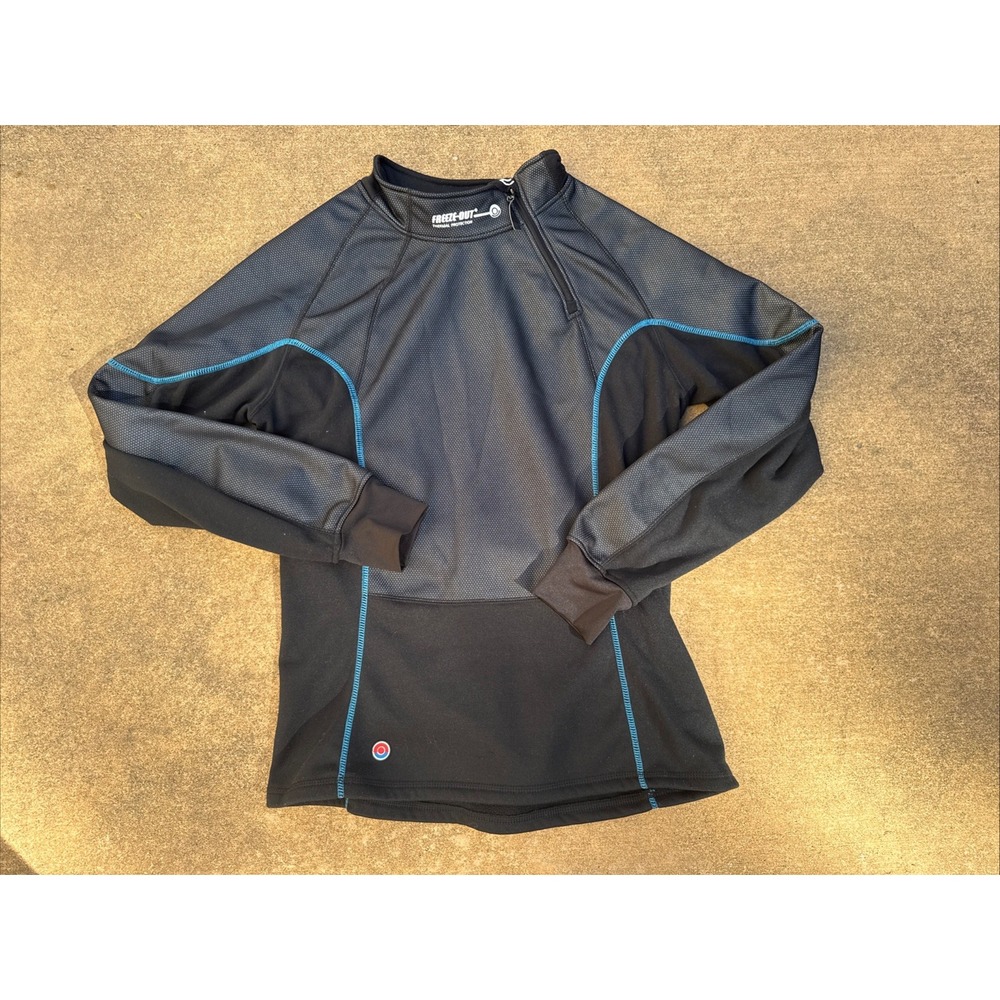 Freeze-Out Thermal Protection Shirt Men's M Black Fleece Lined Motorcycle Riding